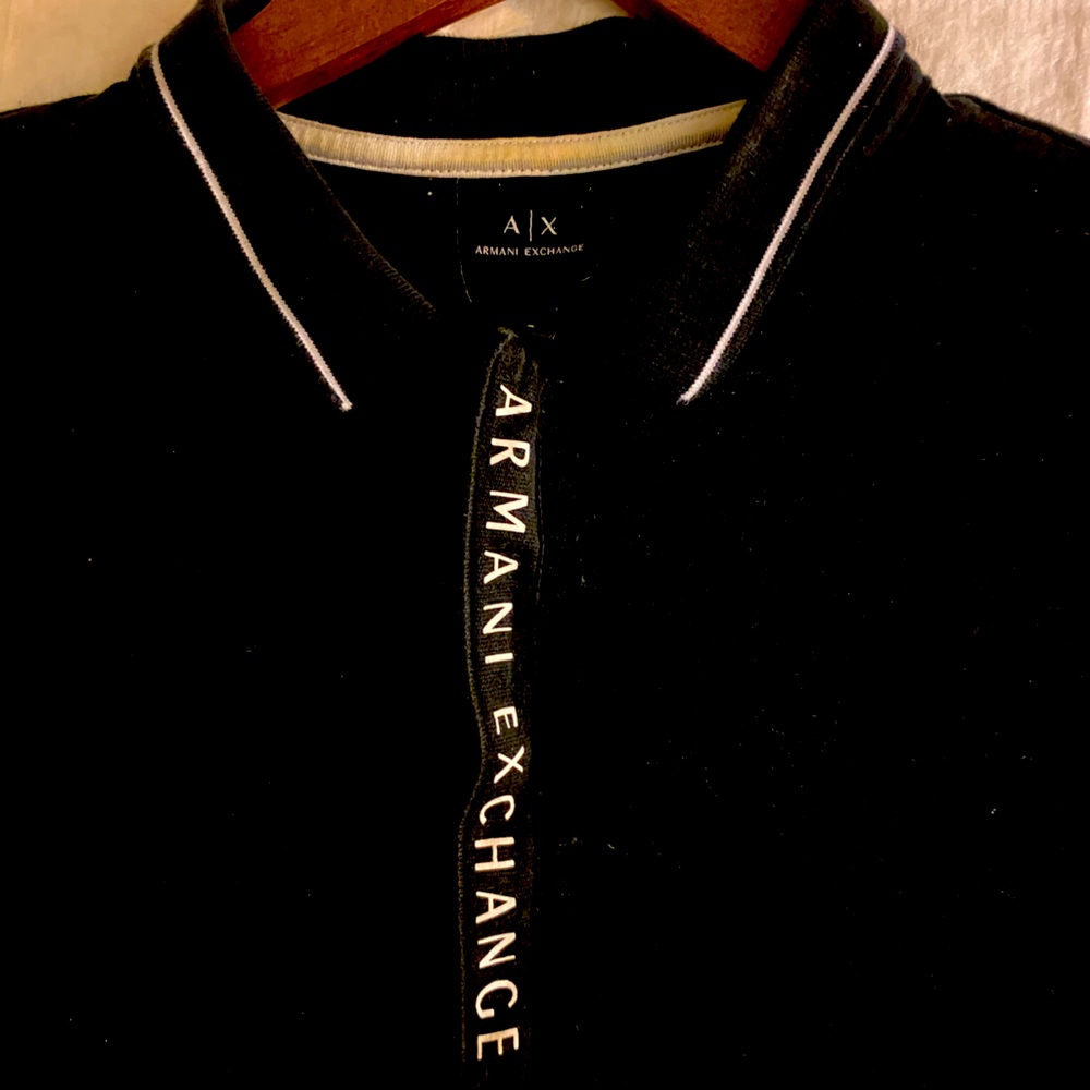 Armani Exchange Zip Up Polo